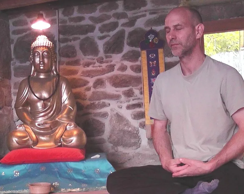 Colin meditating in France